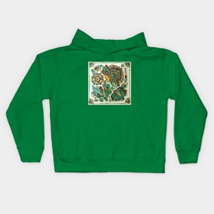 Ukraine folk flowers disigne Kids Hoodie